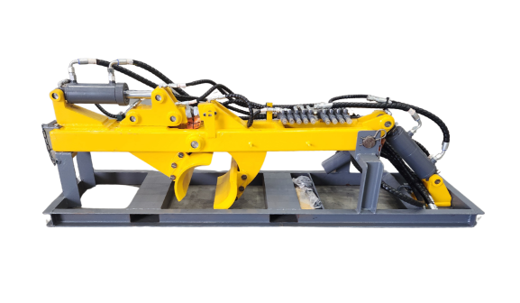 Side view of CFM's rod support module for Pit Viper drill rigs